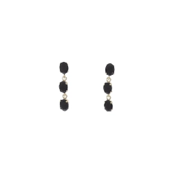 K10YG Bông tai Onyx - Hàng hiệu Chính hãng