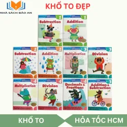 Sách - SIÊU PHẨM KUMON NHẬT BẢN 10 quyển rèn kỹ năng toán học cho bé