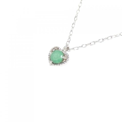 K10WG Dây chuyền hình trái tim ngọc lục bảo - Hàng hiệu Authentic 862201