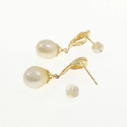 K18YG Bạch Ngọc Trai Bông Tai - Hàng hiệu Chính Hãng 868746