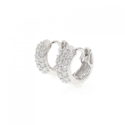 K18WG Bông tai kim cương Pavé 0.50CT - Hàng hiệu Chính hãng