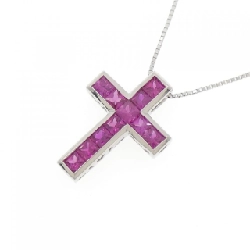 Dây chuyền ruby 1.38CT PT900/PT850 - Hàng hiệu Authentic 858110