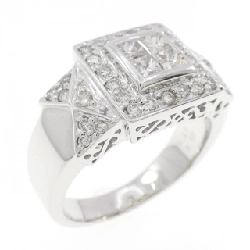 Nhẫn kim cương K18WG 0.41CT