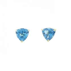 K18YG Blue Topaz Earrings - Hàng hiệu Authentic