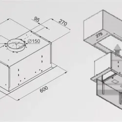 Máy Hút Mùi Âm Tủ 3AF3-601W: Hút Sạch Mọi Mùi Hôi Với 3 Cấp Độ - GIỮ KHÔNG KHÍ TƯƠI MÁT 591898