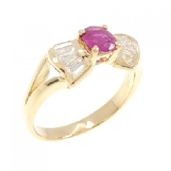 Nhẫn Ruby K18YG 0.46CT