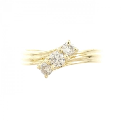 Nhẫn kim cương ba viên K18YG 0.25CT - Hàng hiệu Chính hãng 851256