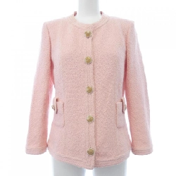 Áo khoác không cổ CHANEL