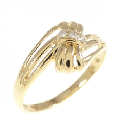 Nhẫn kim cương K18YG 0.03CT