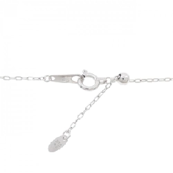 K18WG Hoa Nhẫn Kim Cương Dây Chuyền 0.20CT - Hàng hiệu Chính hãng 861360