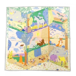 HERMES LE LIVRE D`ESOPE H244073S Khăn choàng - Hàng hiệu Authentic