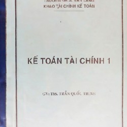 Cuốn photo giáo trình Kế toán tài chính 1