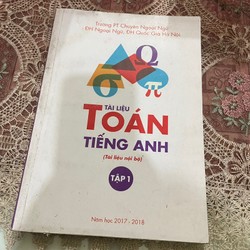 Tài liệu toán tiếng Anh