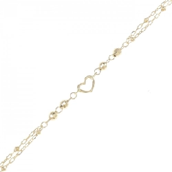 K18YG Dây chuyền hình trái tim - Hàng hiệu Chính hãng