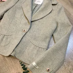 [Siêu Phẩm Hàn] Áo khoác vest vintage dạ ép hand made Soloist dạ miếng xịn cao cấp 701526