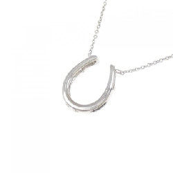 K18WG Móng ngựa Dây chuyền kim cương 0.10CT - Hàng hiệu Chính hãng 857541