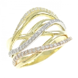 Nhẫn kim cương K18YG/PT900/K18PG 0.45CT - Hàng hiệu Chính hãng