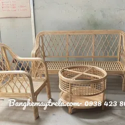 Bàn ghế mây hiện đại phòng khách 591364