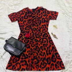 Đầm ngắn xoè cổ bèo  48901