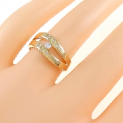 Nhẫn kim cương K18YG 0.11CT 673658