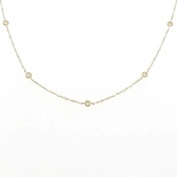 Dây chuyền kim cương K18YG 0.30CT - Hàng hiệu Chính hãng