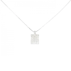 K18WG Pave Diamond Necklace 0.50CT - Hàng hiệu Chính hãng