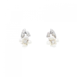 K18WG Bông tai ngọc trai Akoya - Hàng hiệu Authentic