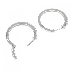 PT900 Bông tai kim cương hình vòng 0.802CT - Hàng hiệu Chính hãng 871769