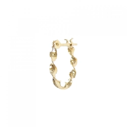 K18YG Bông tai một bên - Hàng hiệu Authentic