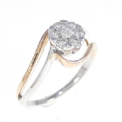 Nhẫn kim cương K18WG/K18PG 0.24CT