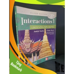 (TẶNG BOOKMARK) Interactions 1 Listening/speaking silver edition mới 80% bẩn bìa, ố nhẹ, tróc gáy nhẹ, có chữ viết, highlight 2009 Judith Tanka RBK3004 HỌC NGOẠI NGỮ
