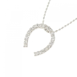 K18WG Móng ngựa Dây chuyền kim cương 0.19CT - Hàng hiệu Chính hãng 857748