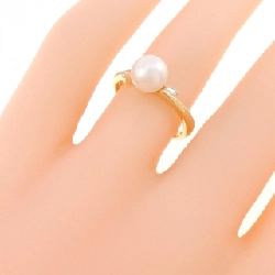 Nhẫn ngọc trai Akoya K18YG 6.7mm 668913