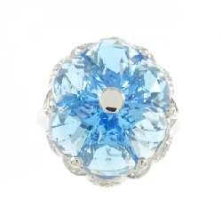 Nhẫn Blue Topaz 750WG 6.95CT 670037