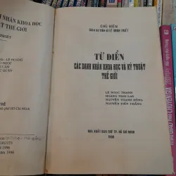 TỪ ĐIỂN DANH NHÂN KHOA HỌC VÀ KỸ THUẬT THẾ GIỚI - LÊ MINH TRIẾT 971513