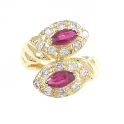 Nhẫn Ruby K18YG 0.84CT - Hàng hiệu Chính hãng 849578