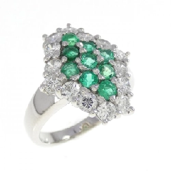 Nhẫn Emerald PT900 1.05CT - Hàng hiệu Chính hãng