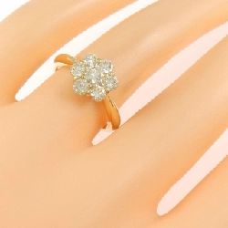 Nhẫn kim cương hoa K18YG 1.04CT - Hàng hiệu Authentic 850090