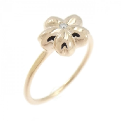 Nhẫn kim cương hoa K18PG 0.01CT - Hàng hiệu Authentic