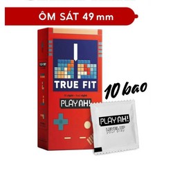 Bao Cao Su PlayAh True Fit Ôm Sát Hộp 10 size 49mm size nhỏ chống tuột bao 168032