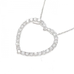 Dây chuyền kim cương hình trái tim K18WG 1.00CT - Hàng hiệu Chính hãng 862833