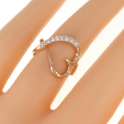 Nhẫn kim cương hình trái tim K18PG 0.17CT 672616