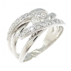 Nhẫn kim cương K18WG 0.10CT