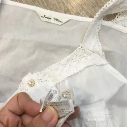 [Siêu Phẩm Nhật] Áo cami áo hai dây xếp ly phối ren có dây thắt nơ dáng xoè bèo tiểu thư 695476