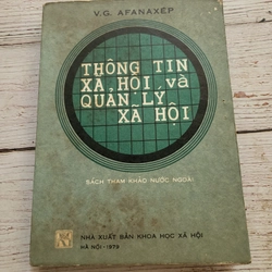 Thông tin xã hội và quản lý xã hội _ sách in tại Nga