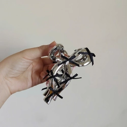 Kẹp bạc gắn nơ 457757