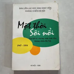 Một thời sôi nổi - tập hồi ký của học sinh sinh viên kháng chiến Hà Nội