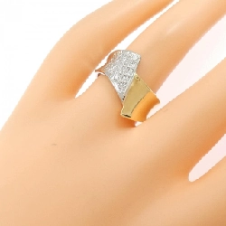 Nhẫn kim cương K18YG/PT900 0.16CT 666563