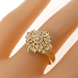 Nhẫn kim cương K18YG 0.30CT 670086