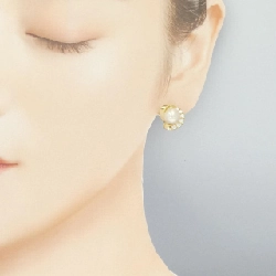 K18YG Bông tai ngọc trai Akoya 8.0mm - Hàng hiệu Chính hãng 869203